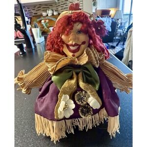 Designs by J Handcrafted Clown Doll – Whimsical Decor – Vintage VTG